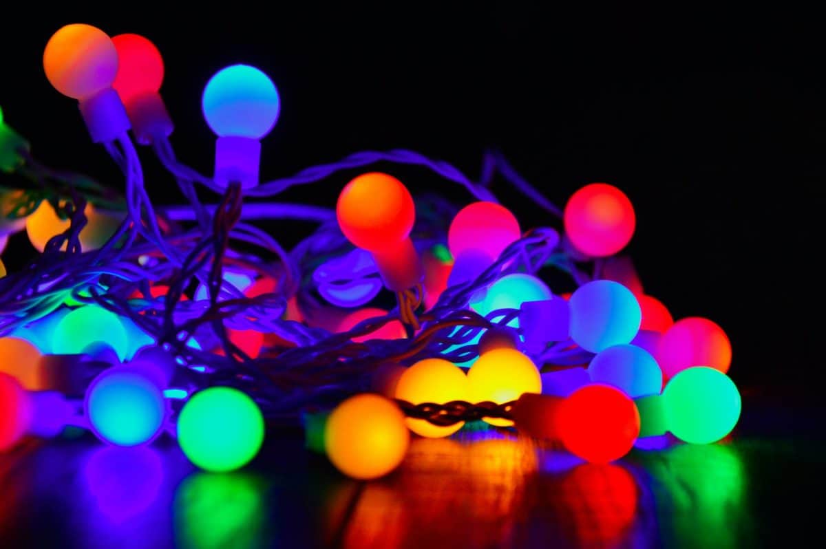 multicolored link light decor