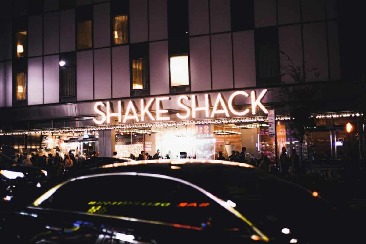 shake shack signage on street